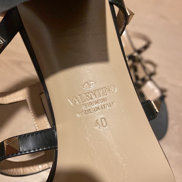 EUC Valentino Rockstud 60 Leather Mules size 40 - Picture 4 of 6